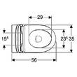 Унітаз підлоговий Geberit iCon 502.383.JT.1 Rimfree з сидінням Soft Close, фото 2