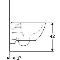 Унитаз подвесной Geberit Modo 502.826.00.1 безободковый, фото №5