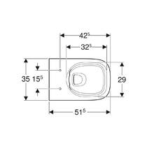 Унитаз подвесной Geberit Modo 502.826.00.1 безободковый, фото №3