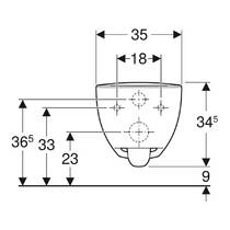 Унитаз подвесной Geberit Modo 502.826.00.1 безободковый, фото №4