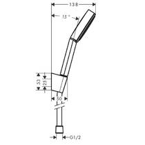 Душевой набор Hansgrohe Pulsify S 24301000 с душевым шлангом 125 см, 1 режим струи, фото №2