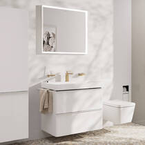 Смеситель для раковины Hansgrohe Tecturis E CoolStart EcoSmart+ 73014140 бронза матовый, фото №3