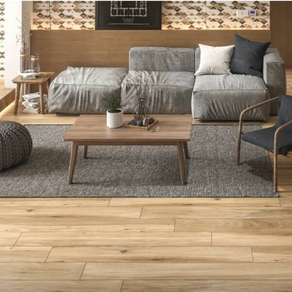 Керамограніт Ceramica Deseo Nova Brown 20x120 см, фото 2