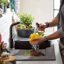 Змішувач для кухні Franke Urban 115.0627.523 чорний матовий, фото №5