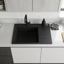 Кухонная мойка Franke CNG 611-62 TL Black Edition 114.0699.242 фрагранит, черный матовый, фото №1