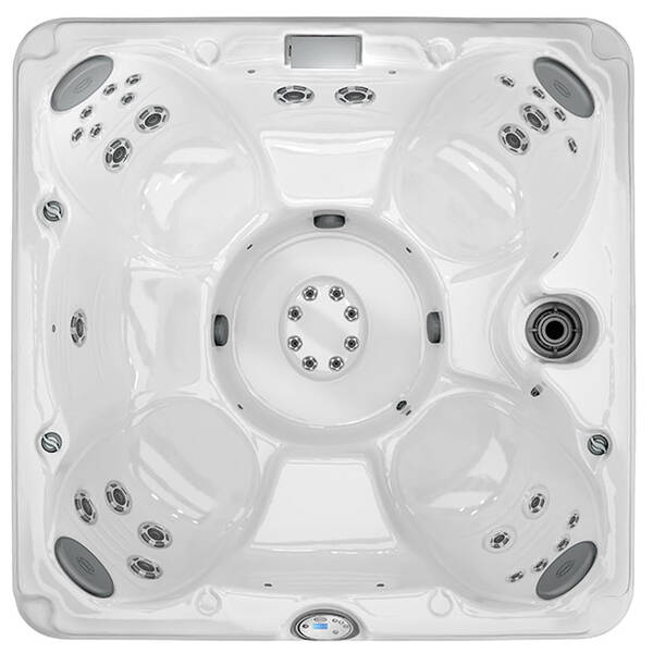 Міні-бассейн Jacuzzi J-245 213*213*h91 Platinum\Roasted Chestnut з дахом (накрииттям), фото 2