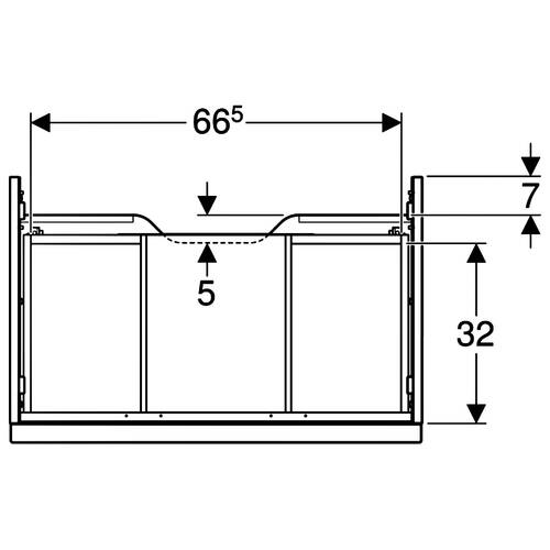 Тумба для раковины Geberit iCon 502.311.01.2 подвесная белый глянец, фото 2
