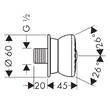 Бічний душ (форсунка) Hansgrohe Bodyvette 28467000, фото 2