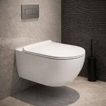 Унітаз підвісний Flaminia App AP118S+ QKCW09 Gosilent безобідковий із сидінням Soft Close, фото №1