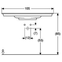 Раковина Geberit One 505.015.00.1 105 см, фото №4