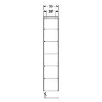 Пенал Geberit One 505.083.00.8 подвесной, черный матовый, фото №3