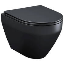 Унитаз подвесной Am.Pm Spirit C701700MBSC FlashClean с сиденьем SoftClose, черный матовый, фото №1