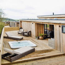 Басейн Jacuzzi-SPA Lodge LODM0023311 200 x 185 x 90 Silverwood Porcelain + дах 903001901 сірий, фото №3