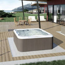Басейн Jacuzzi-SPA Lodge LODM0023311 200 x 185 x 90 Silverwood Porcelain + дах 903001901 сірий, фото №1