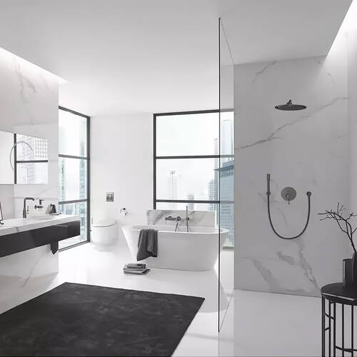 Змішувач прихованого монтажу для душу Grohe Essence 24167AL1 графіт (зовнішня частина), фото 6