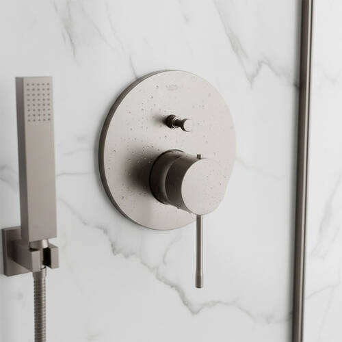 Змішувач прихованого монтажу для душу Grohe Essence 24167AL1 графіт (зовнішня частина), фото 1