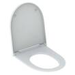 Кришка для унітаза Geberit One 243.989.11.2 Soft-Close, швидкоз'ємні кріплення, накладка біла, фото 1
