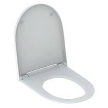 Кришка для унітаза Geberit One 243.989.11.2 Soft-Close, швидкоз'ємні кріплення, накладка біла, фото №1