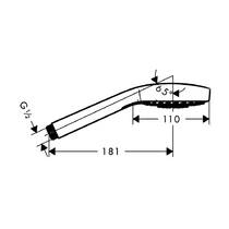Ручной душ Hansgrohe Croma E EcoSmart 26815990 золото полированный, фото №2