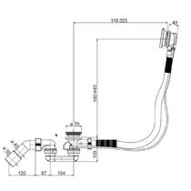 Сифон для ванны Villeroy&Boch Subway U90960461, фото №3