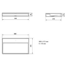 Раковина PAA Infinity IINFS/00 80 см белый матовый, фото №4