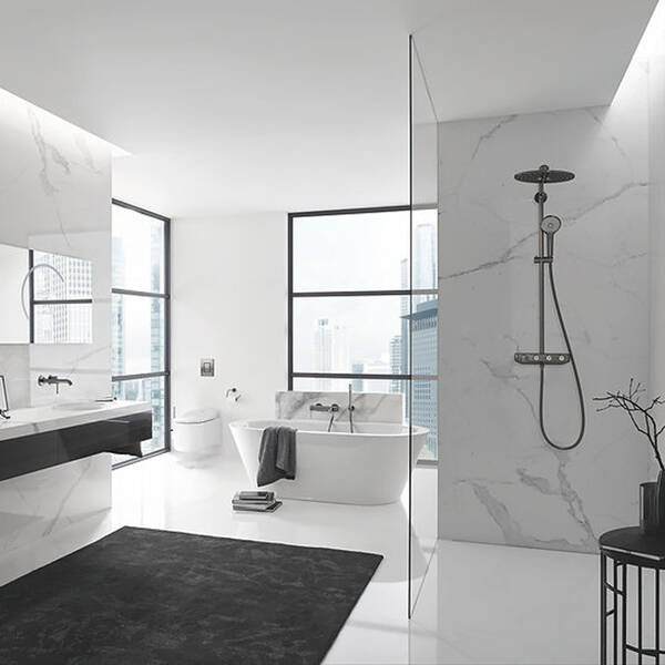 Смеситель скрытого монтажа для раковины Grohe Essence New 29192AL1 графит, фото 1