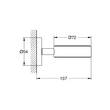 Тримач для склянки, мильниці Grohe Essentials 40369AL1 графіт, фото 2