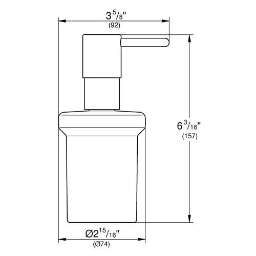 Дозатор для жидкого мыла Grohe Essentials 40394AL1 графит, фото 2
