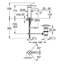 Смеситель для раковины Grohe Essence 24171AL1 графит, фото №2