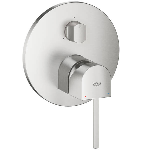 Змішувач прихованого монтажу для ванни/душу Grohe Plus 24093DC3 суперсталь, фото 1