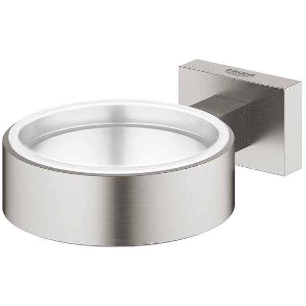 Тримач для склянки чи мильниці Grohe Essentials Cube 40508DC1 суперсталь, фото 2