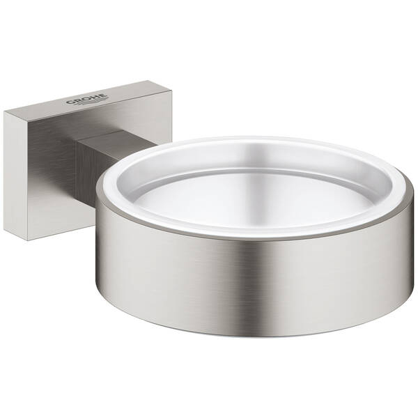 Тримач для склянки чи мильниці Grohe Essentials Cube 40508DC1 суперсталь, фото 1
