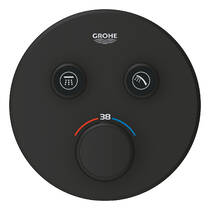 Смеситель скрытого монтажа для душа Grohe Grohtherm SmartControl 29507KF0 с термостатом, на 2 потребителя, черный, фото №4