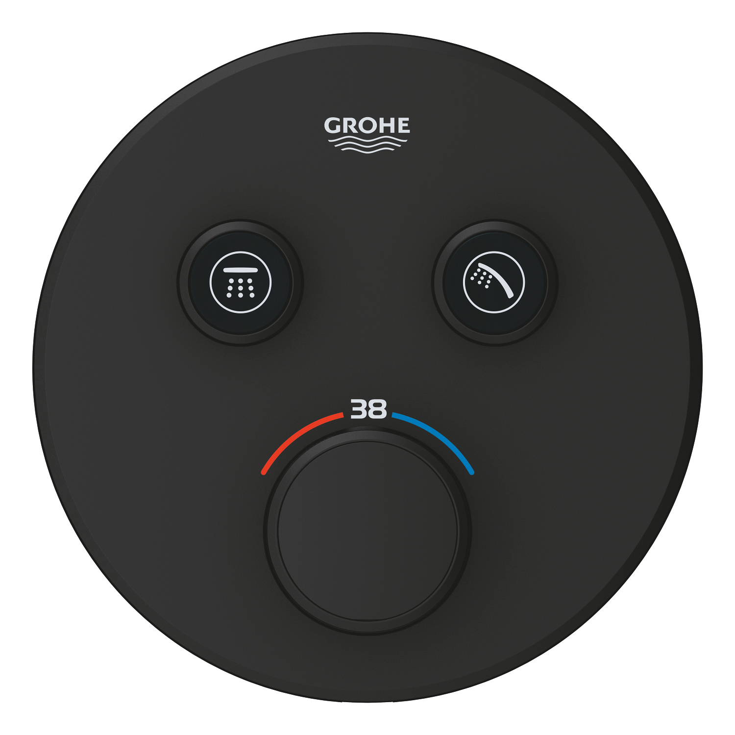 29507KF0 Grohtherm SmartControl Зовнішня частина термостату прихованого монтажу на 2 споживачі, чорний (1 сорт)