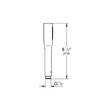 Ручний душ Grohe Euphoria Cosmopolitan Stick 22126KF0 1 режим струменю, чорний, фото 2
