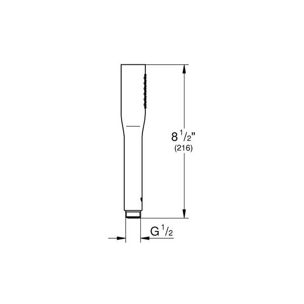 Ручний душ Grohe Euphoria Cosmopolitan Stick 22126KF0 1 режим струменю, чорний, фото 2