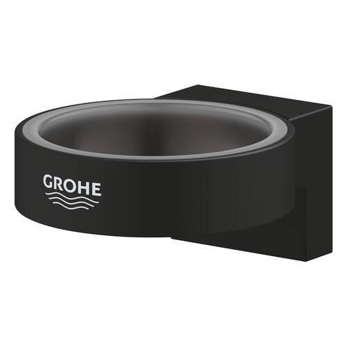 Тримач для склянки чи мильниці Grohe Selection 41217KF0 чорний матовий, фото 4
