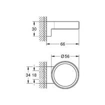 Держатель для стакана или мыльницы Grohe Selection 41217KF0 черный матовый, фото №2