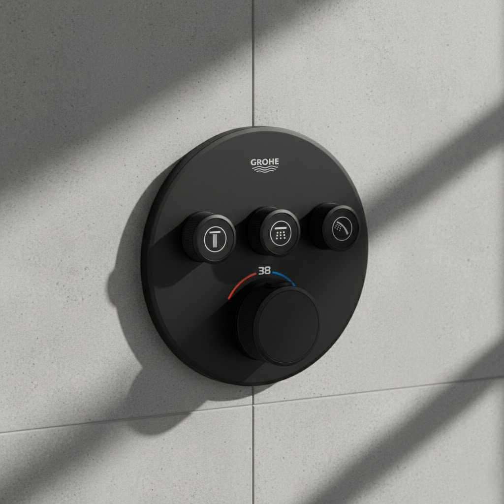 29508KF0 Grohtherm SmartControl Зовнішня частина термостату прихованого монтажу на 3 споживачі, чорний (1 сорт)