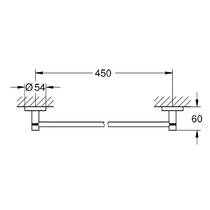 Тримач для рушників Grohe Essentials 40688DA1 теплий захід сонця (рожеве золото), фото №2