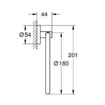 Тримач-кільце для рушників Grohe Essentials 40365DA1 теплий захід сонця (рожеве золото), фото №2