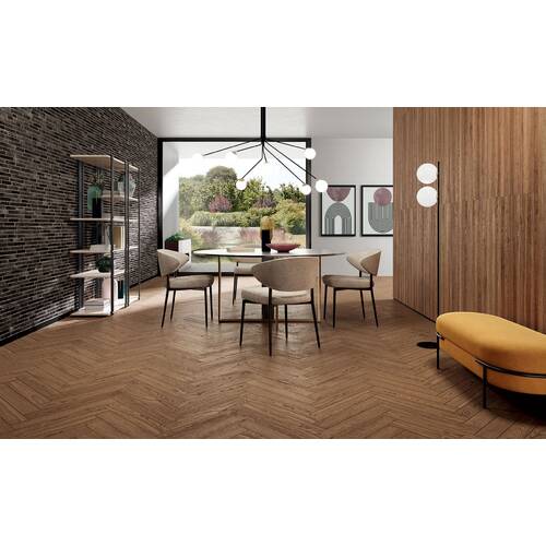 Керамограніт Novabell Nordic Wood NDW51RT NDW Walnut 20x120 см, фото 2