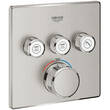 Смеситель скрытого монтажа для душа Grohe Grohtherm SmartControl 29126DC0 с термостатом на 3 потребителя, суперсталь, фото 1