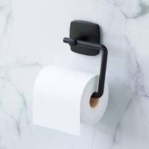 Тримач для туалетного паперу Am.Pm Gem A9034122 без кришки чорний мат, фото №6