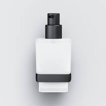 Дозатор для жидкого мыла AM.PM Gem A9036922 с настенным держателем, черный матовый, фото №4