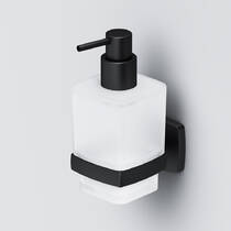 Дозатор для жидкого мыла AM.PM Gem A9036922 с настенным держателем, черный матовый, фото №2