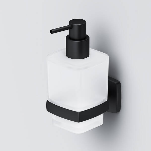 Дозатор для жидкого мыла AM.PM Gem A9036922 с настенным держателем, черный матовый, фото 2