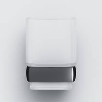 Склянка AM.PM Gem A9034322 з настінним тримачем, чорний матовий, фото №3