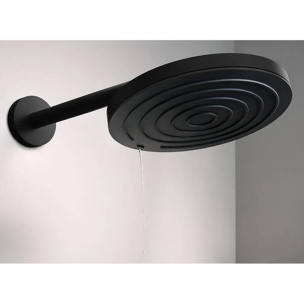 Тримач верхнього душу Hansgrohe 24357670 настінний, чорний матовий, фото 3