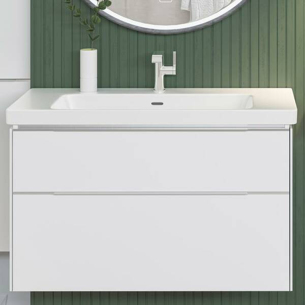 Тумба з раковиною Villeroy&Boch Subway 3.0 C57400VE + 4A708001, 80 см білий глянець, фото 5